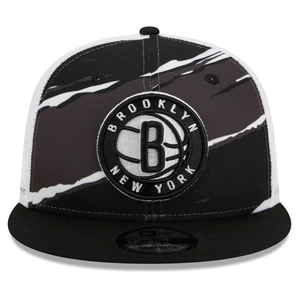 Brooklyn Nets Tear Trucker 9FIFTY Adjustable Hat - Black/White discount