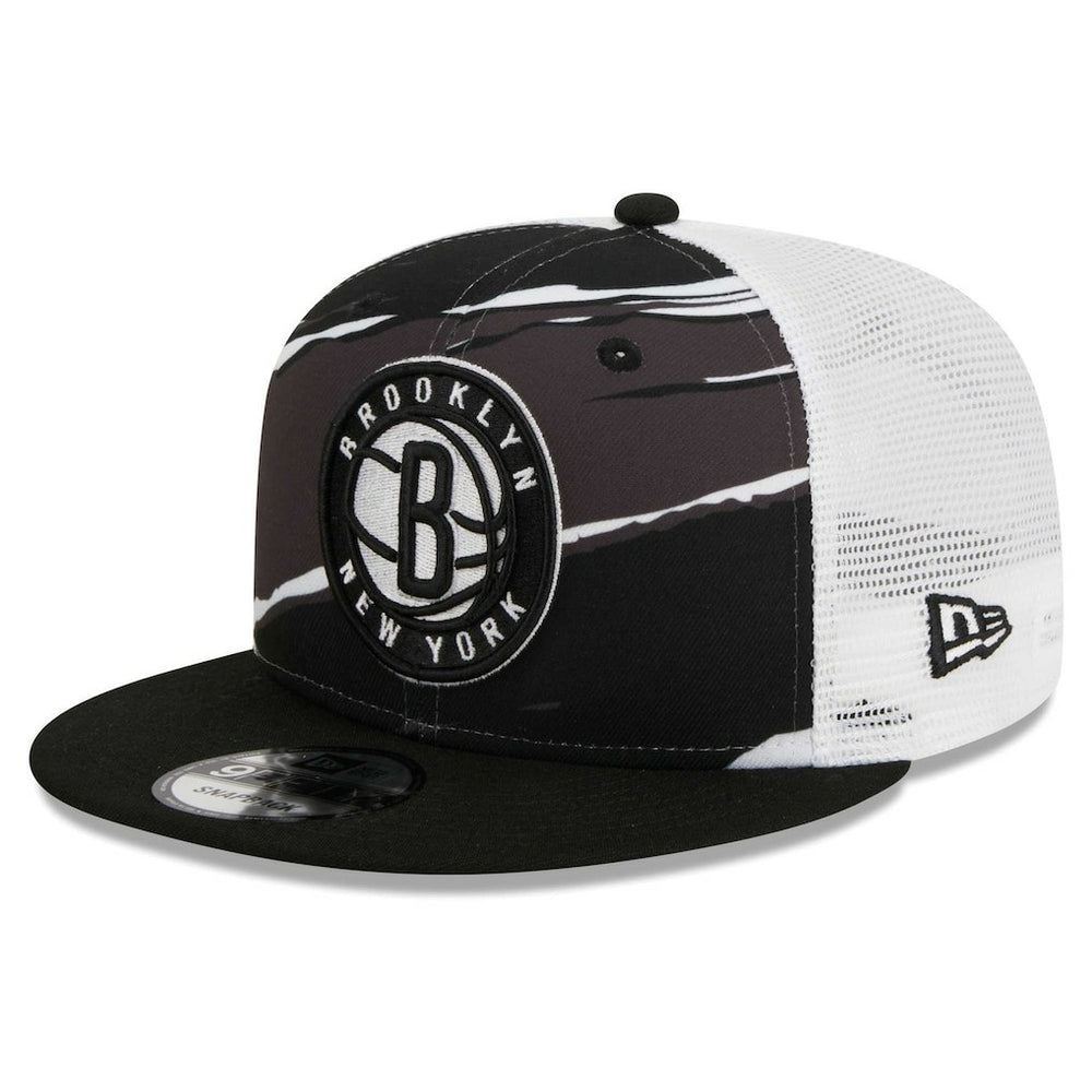 Brooklyn Nets Tear Trucker 9FIFTY Adjustable Hat - Black/White discount