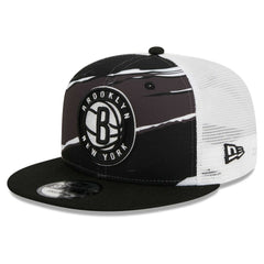 Brooklyn Nets Tear Trucker 9FIFTY Adjustable Hat - Black/White discount