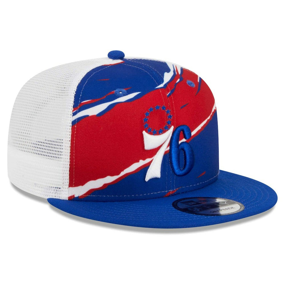 Philadelphia 76ers Tear Trucker 9FIFTY Adjustable Hat - Royal/White on sale