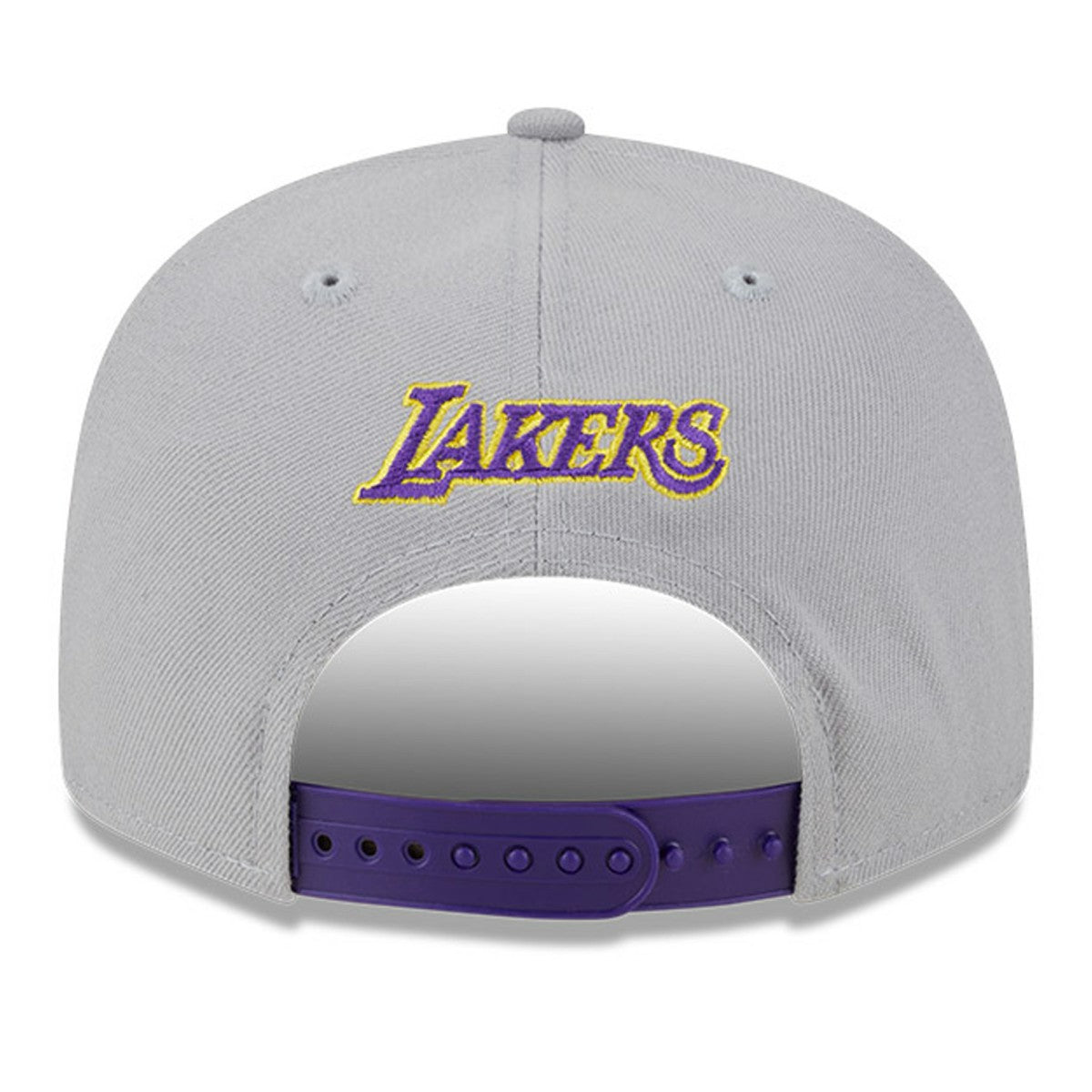 Los Angeles Lakers Chenille Band 9FIFTY Snapback Hat - Gray shop