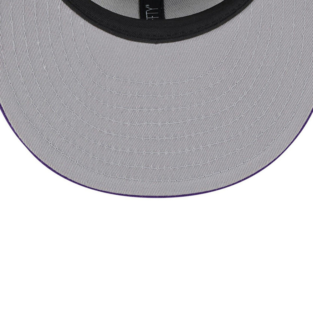 Los Angeles Lakers Chenille Band 9FIFTY Snapback Hat - Gray shop