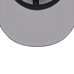 Los Angeles Lakers Chenille Band 9FIFTY Snapback Hat - Gray shop