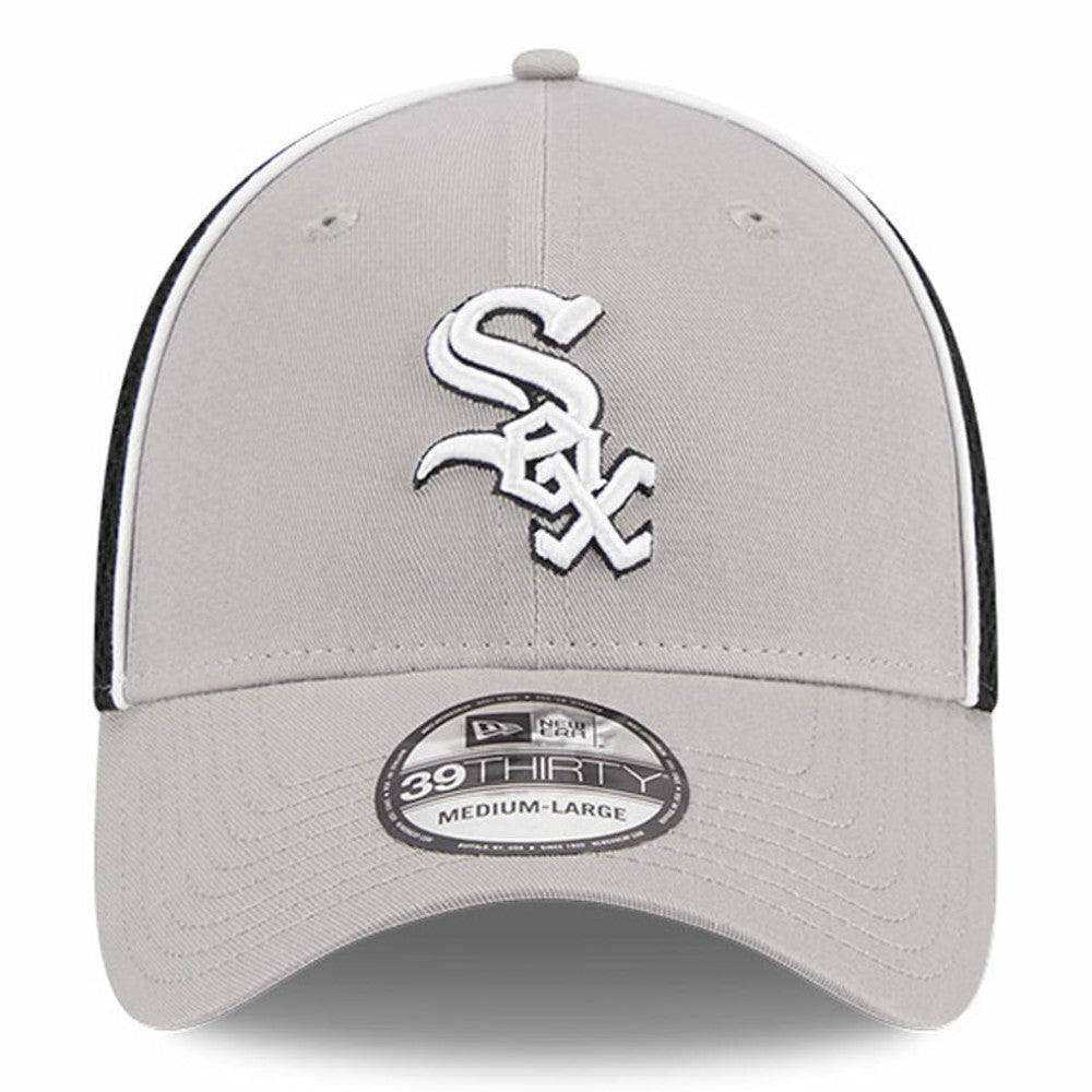 Chicago White Sox Pipe 39THIRTY Flex Hat Gray