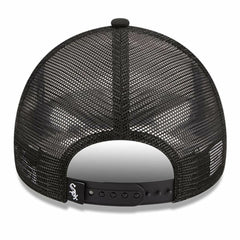 Chicago White Sox Stacked A-Frame Trucker 9FORTY Adjustable Hat White/Black