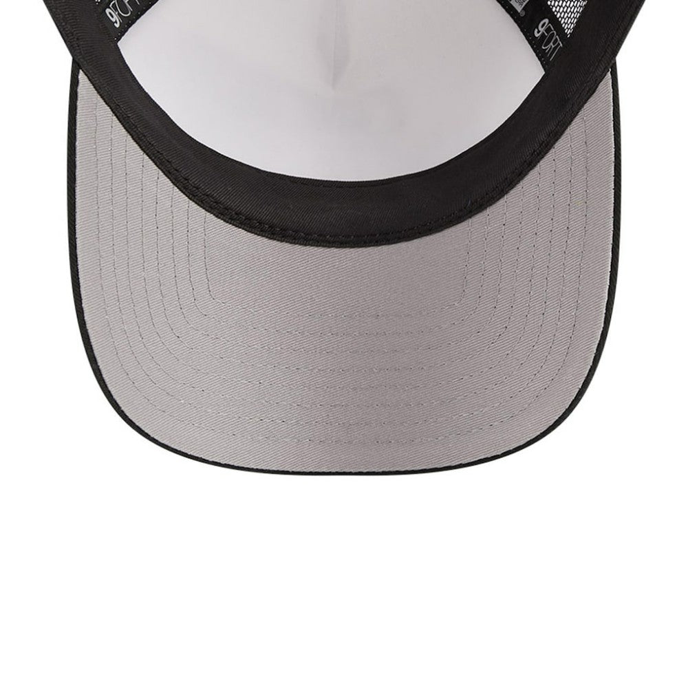 Chicago White Sox Stacked A-Frame Trucker 9FORTY Adjustable Hat White/Black