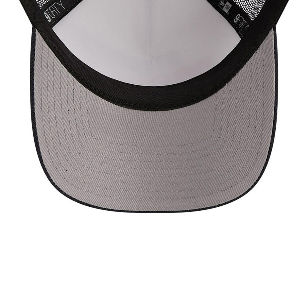 Houston Astros Stacked A-Frame Trucker 9FORTY Adjustable Hat White/Navy