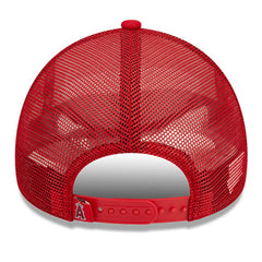 Los Angeles Angels Stacked A-Frame Trucker 9FORTY Adjustable Hat White/Red