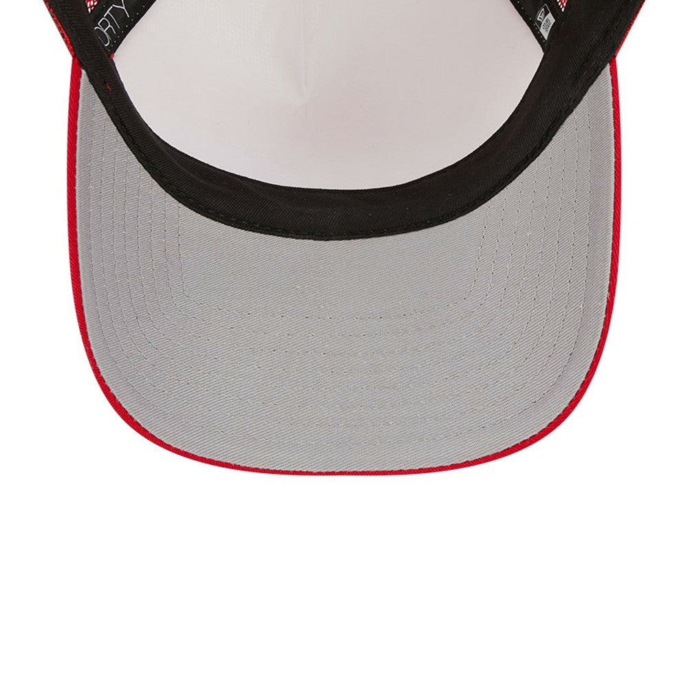 Los Angeles Angels Stacked A-Frame Trucker 9FORTY Adjustable Hat White/Red