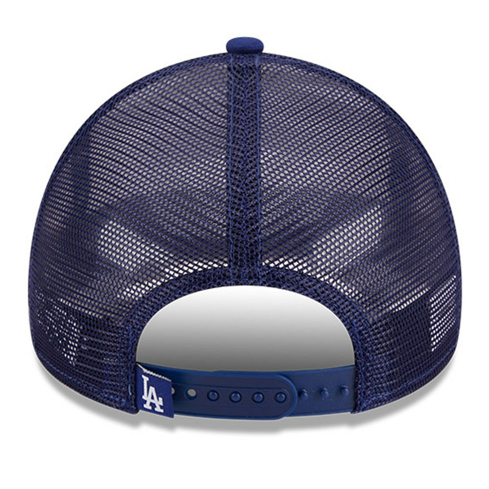 Los Angeles Dodgers Stacked A-Frame Trucker 9FORTY Adjustable Hat White/Royal