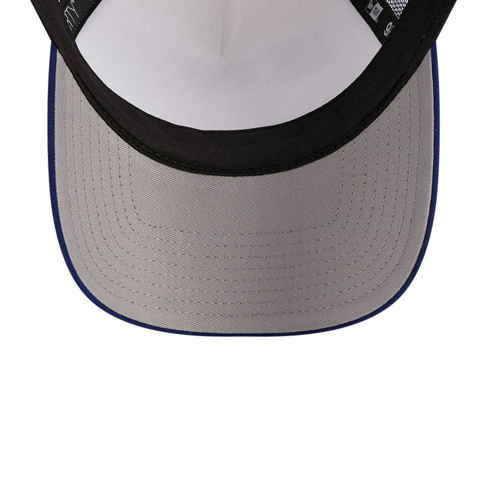 Los Angeles Dodgers Stacked A-Frame Trucker 9FORTY Adjustable Hat White/Royal
