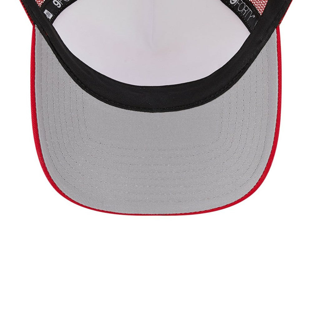 St. Louis Cardinals Stacked A-Frame Trucker 9FORTY Adjustable Hat White/Red