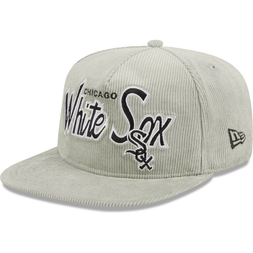 Chicago White Sox Corduroy Golfer Adjustable Hat Gray