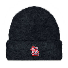St. Louis Cardinals Women's Fuzzy Cuffed Knit Hat Black