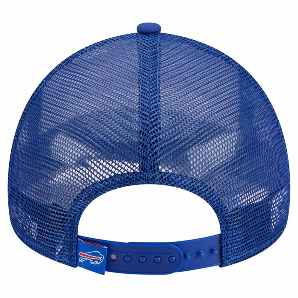 Buffalo Bills New Era Stacked A-Frame Trucker 9FORTY Adjustable Hat - White/Royal on sale