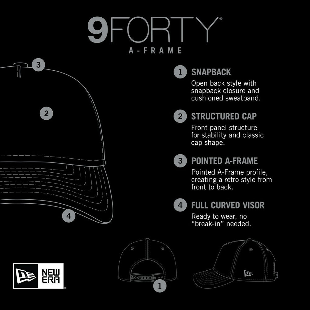 New York Giants New Era Stacked A-Frame Trucker 9FORTY Adjustable Hat - White/Royal outlet
