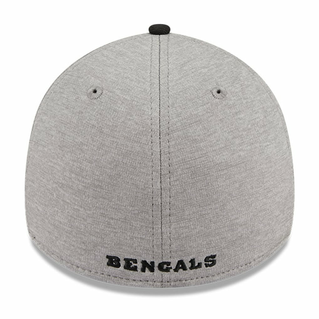 Cincinnati Bengals New Era Striped 39THIRTY Flex Hat - Heather Gray/Black online
