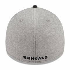 Cincinnati Bengals New Era Striped 39THIRTY Flex Hat - Heather Gray/Black online