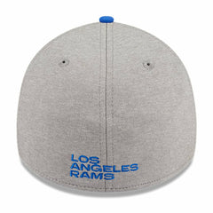 Los Angeles Rams New Era Striped 39THIRTY Flex Hat - Heather Gray/Royal sale
