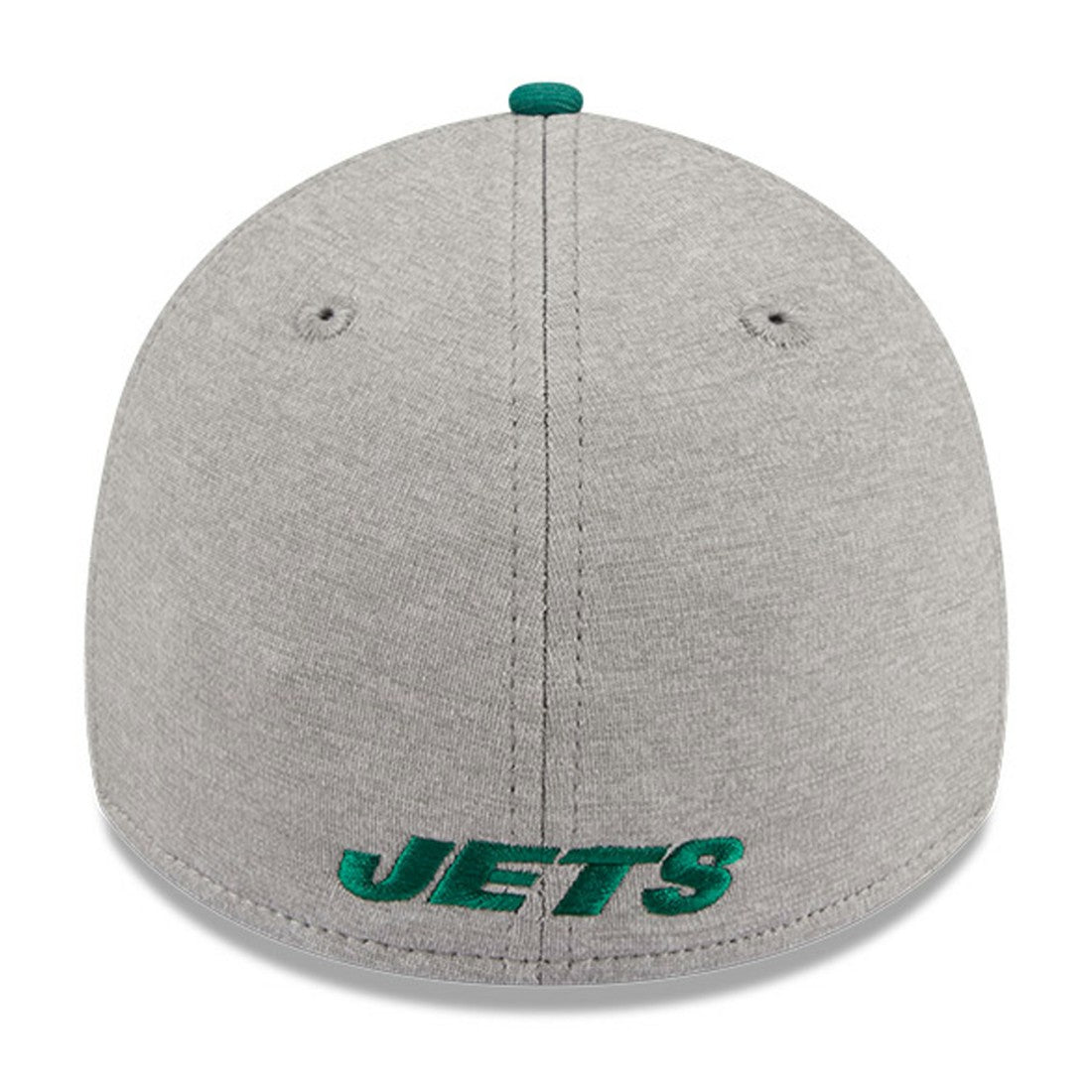 New York Jets New Era Striped 39THIRTY Flex Hat - Heather Gray/Green for sale