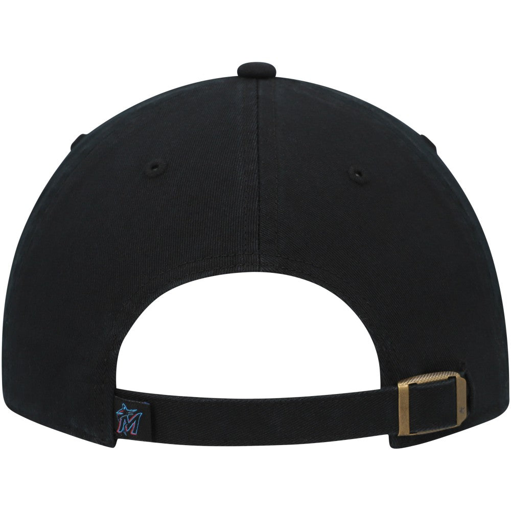 Miami Marlins Team Pride Clean Up Adjustable Hat Black