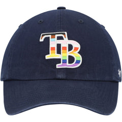 Tampa Bay Rays Team Pride Clean Up Adjustable Hat Navy
