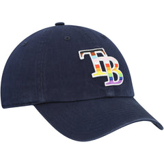 Tampa Bay Rays Team Pride Clean Up Adjustable Hat Navy