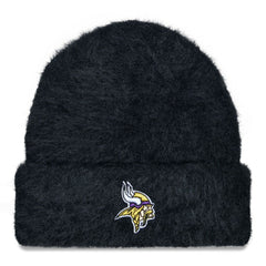 Minnesota Vikings New Era Women's Fuzzy Cuffed Knit Hat - Black cheap