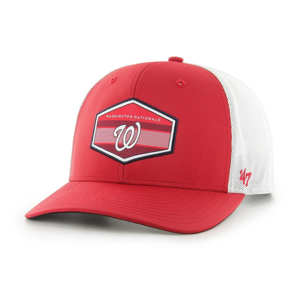 Washington Nationals Burgess Trucker Snapback Hat Red/White