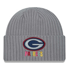 Green Bay Packers New Era Color Pack Multi Cuffed Knit Hat - Gray on sale