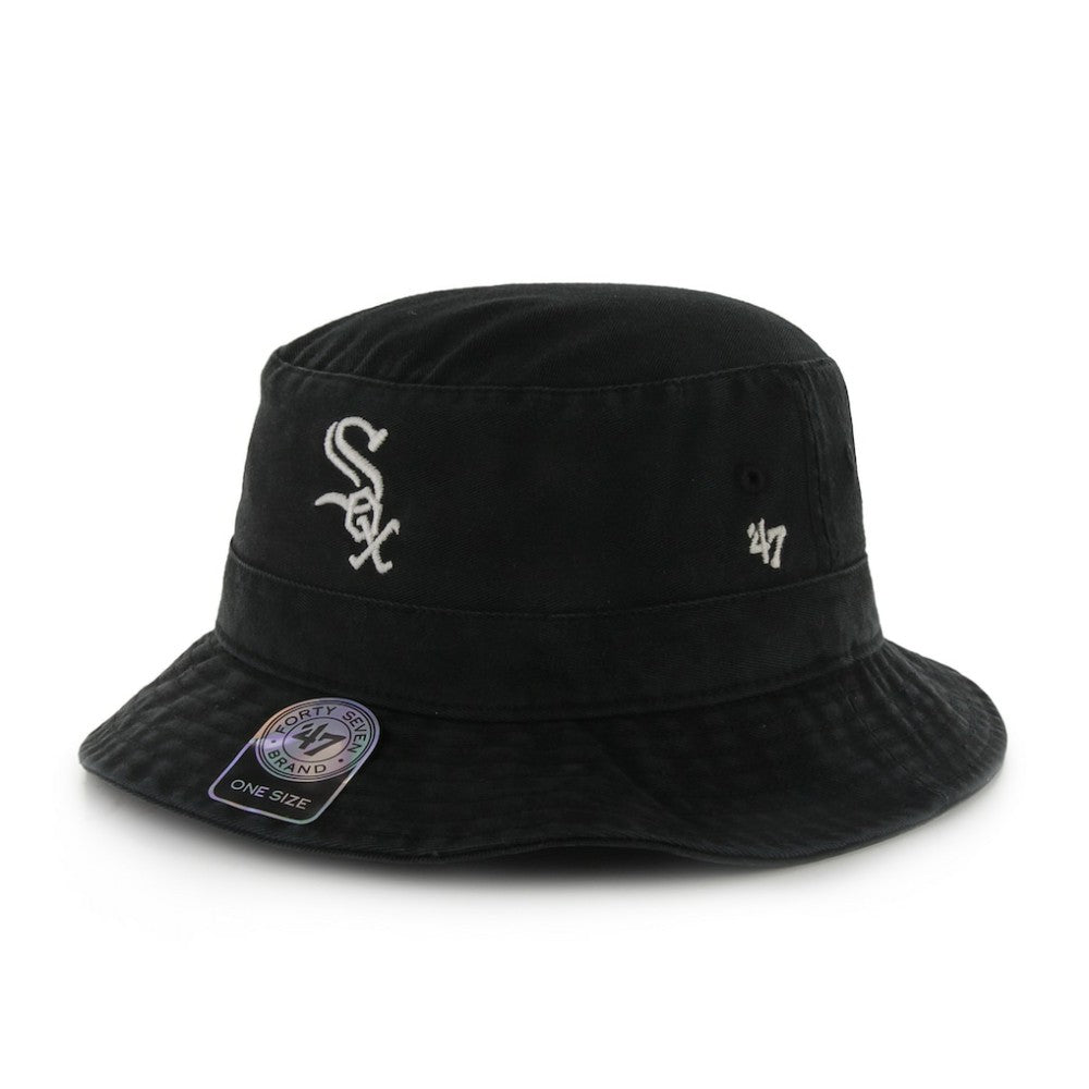 Chicago White Sox Primary Bucket Hat Black