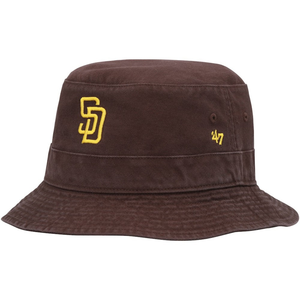 San Diego Padres Primary Bucket Hat Brown