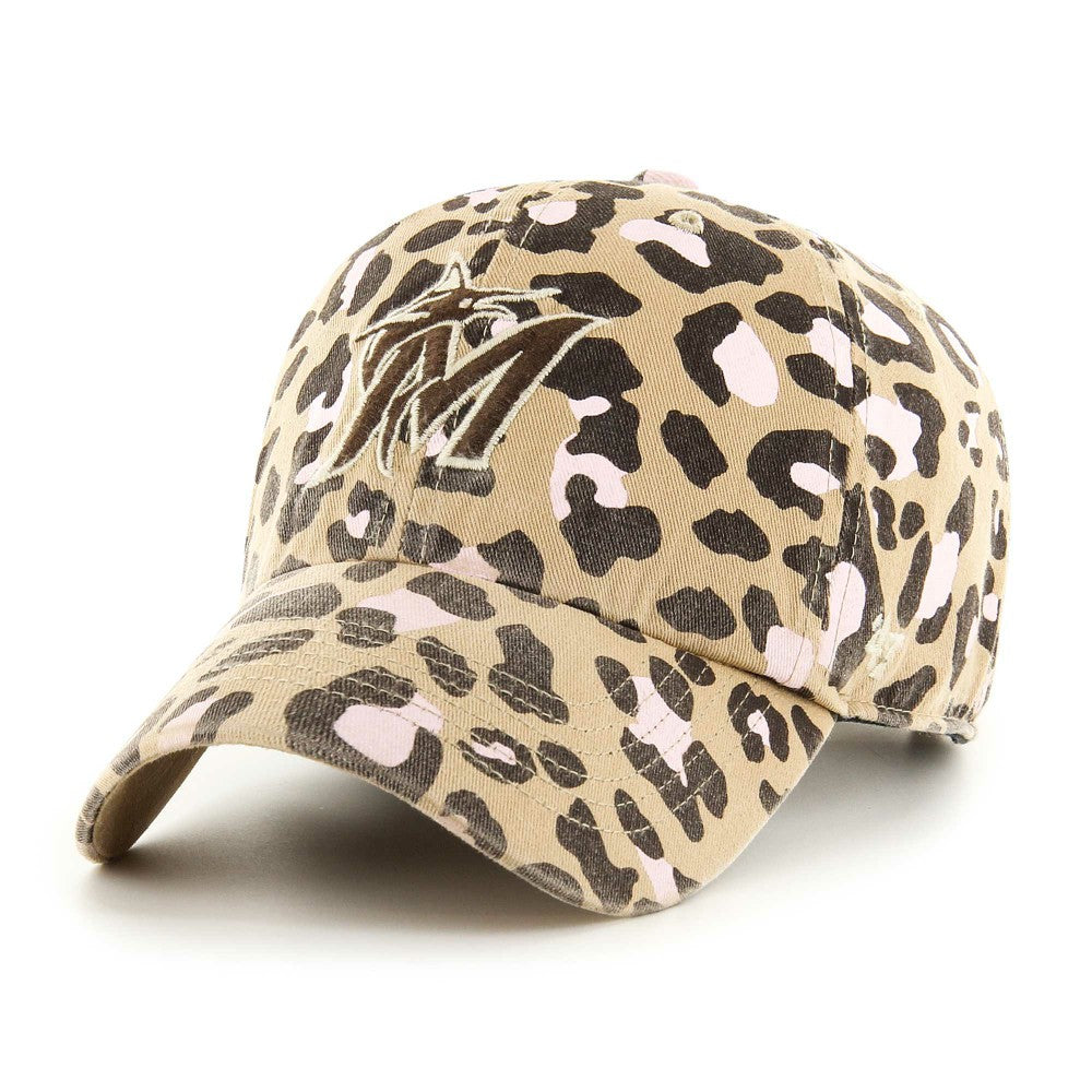 Miami Marlins Women's Bagheera Clean Up Adjustable Hat Khaki