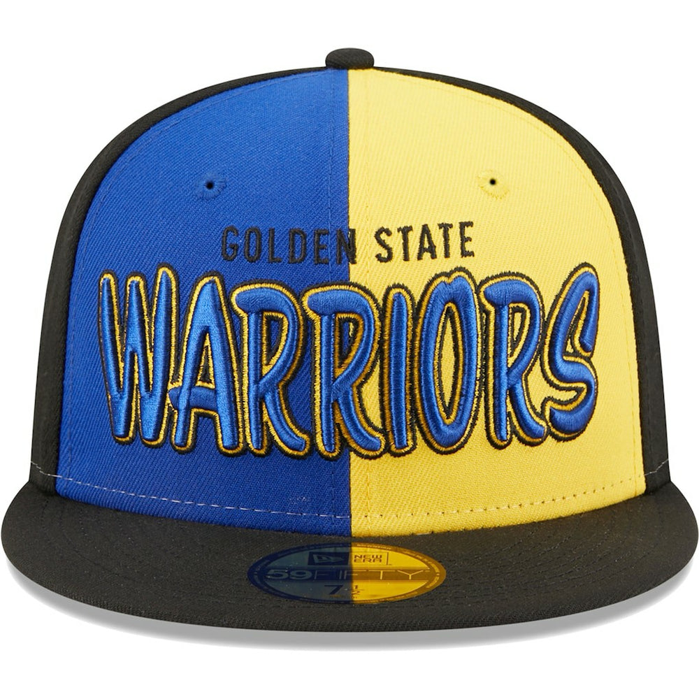 Golden State Warriors Pop Front 59FIFTY Fitted Hat sale - Black/Royal cheap