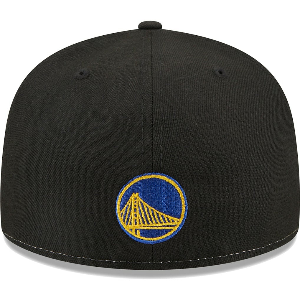 Golden State Warriors Pop Front 59FIFTY Fitted Hat sale - Black/Royal cheap