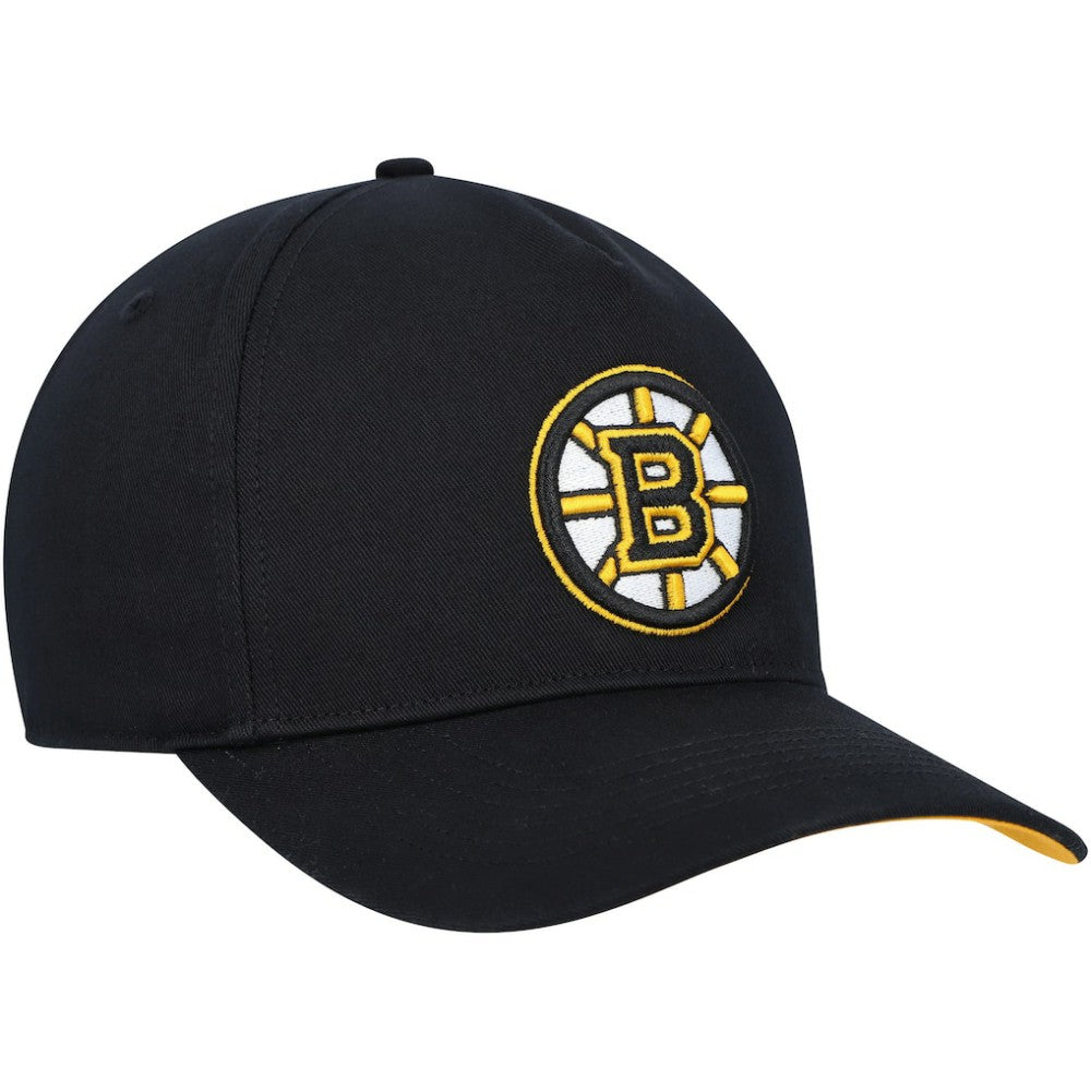 Boston Bruins '47 Primary Hitch Snapback Hat - Black Hats