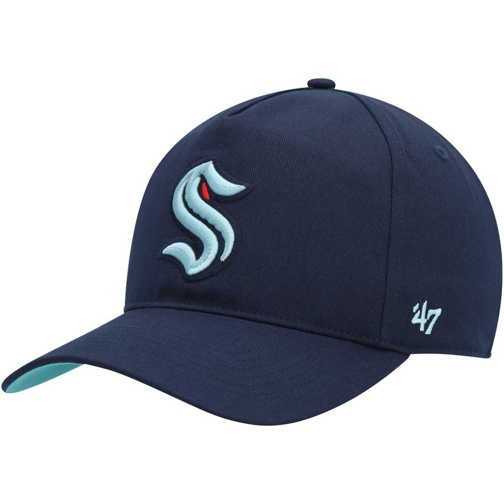 Seattle Kraken '47 Primary Hitch Snapback Hat - Deep Sea Blue Hats