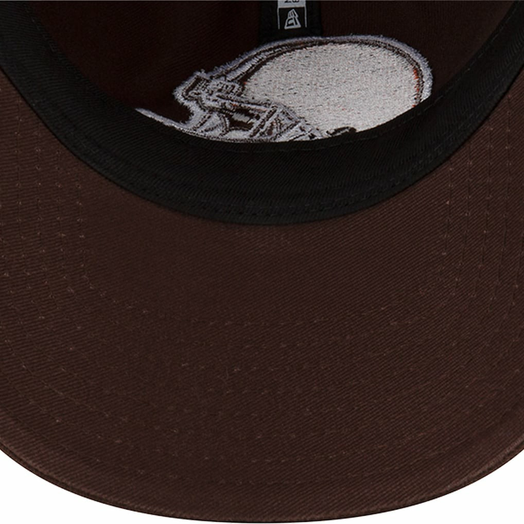 Cleveland Browns New Era Distinct 9TWENTY Adjustable Hat - Brown for sale