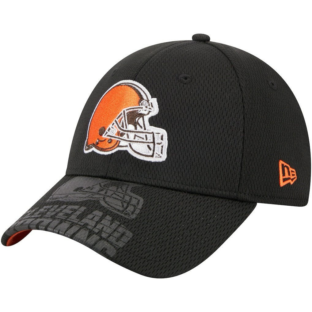 Cleveland Browns New Era Top Visor 9FORTY Adjustable Hat - Black discount