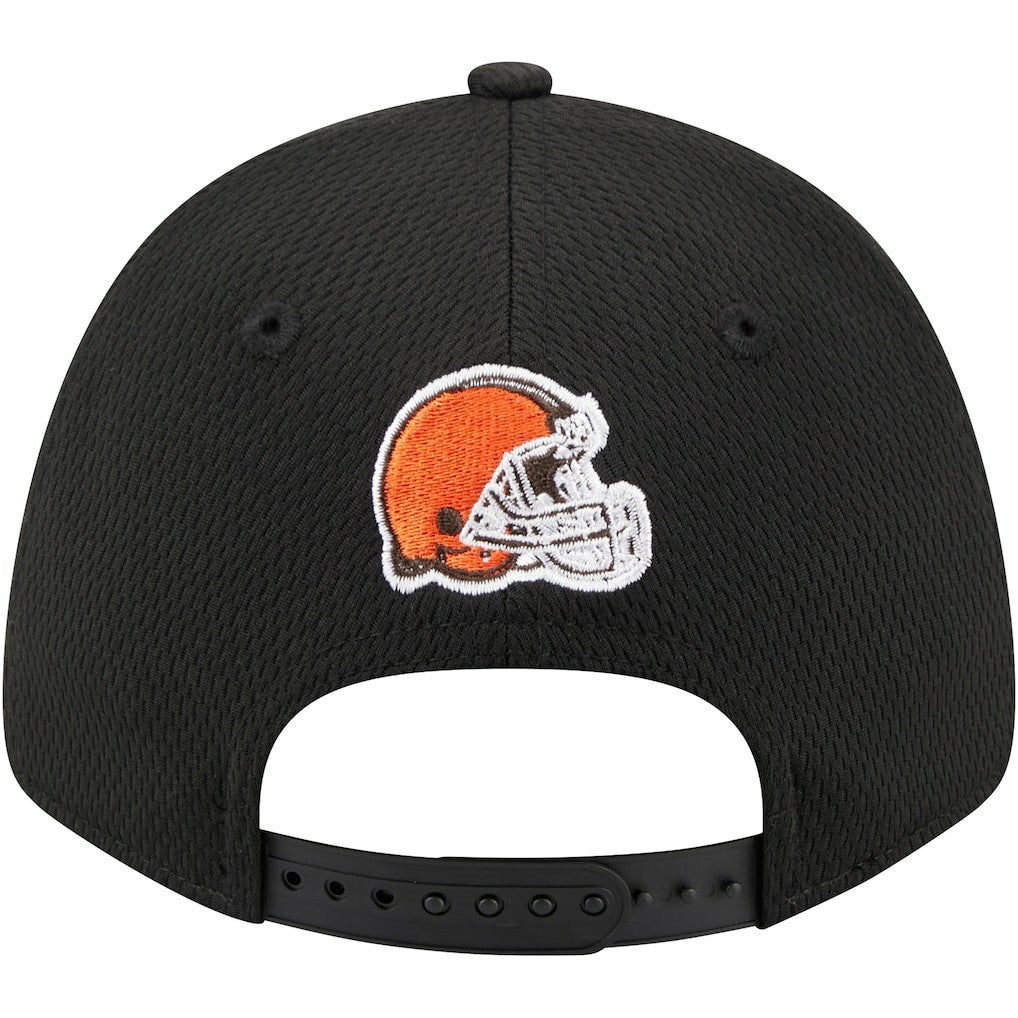 Cleveland Browns New Era Top Visor 9FORTY Adjustable Hat - Black discount