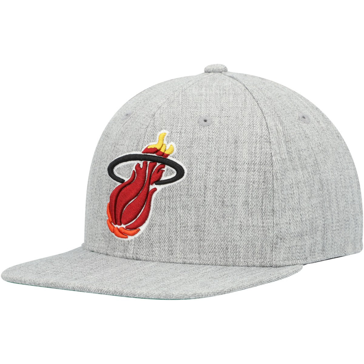 Miami Heat Hardwood Classics 2.0 Snapback Hat - Heather Gray shop
