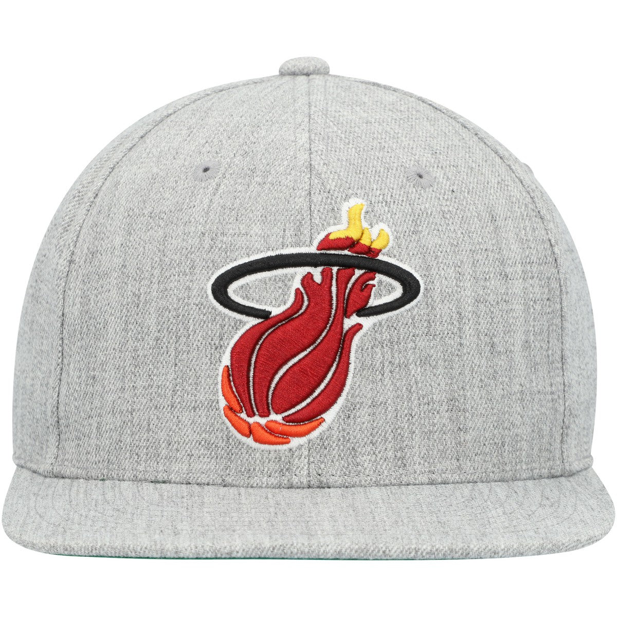 Miami Heat Hardwood Classics 2.0 Snapback Hat - Heather Gray shop