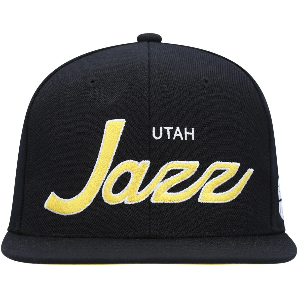 Utah Jazz Hardwood Classics Script 2.0 Snapback Hat - Black shop