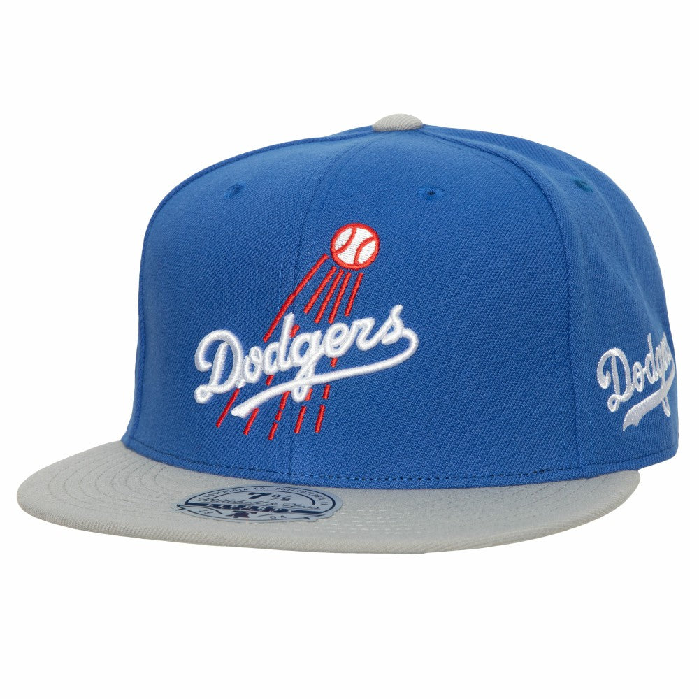 Los Angeles Dodgers Bases Loaded Fitted Hat Royal/Gray