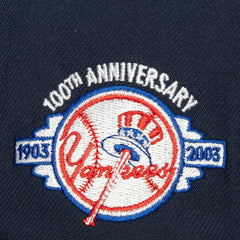 New York Yankees Bases Loaded Fitted Hat Navy/Gray