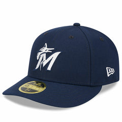 Miami Marlins Oceanside Low Profile 59FIFTY Fitted Hat Navy