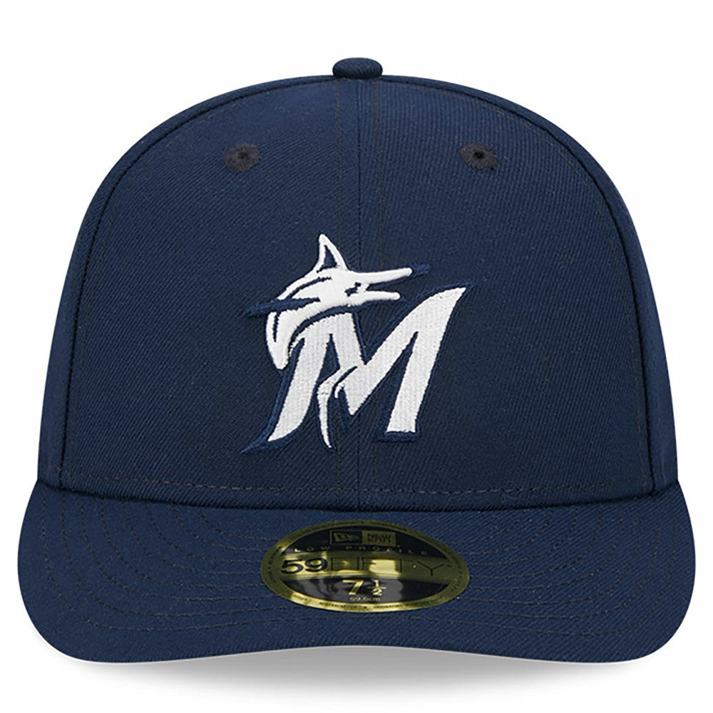 Miami Marlins Oceanside Low Profile 59FIFTY Fitted Hat Navy