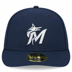 Miami Marlins Oceanside Low Profile 59FIFTY Fitted Hat Navy