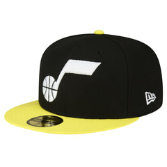 Utah Jazz 2-Tone 59FIFTY Fitted Hat - Black/Yellow sale