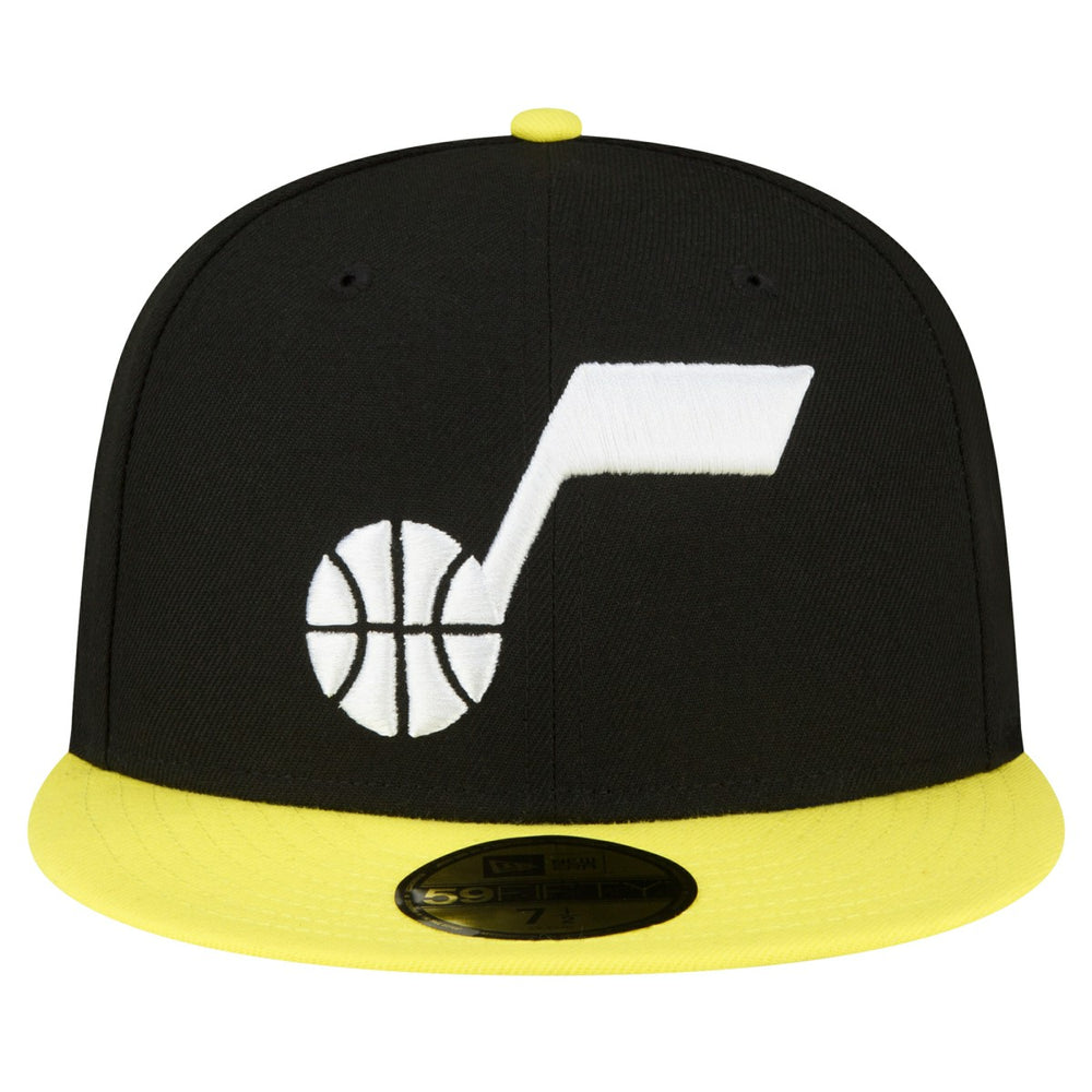 Utah Jazz 2-Tone 59FIFTY Fitted Hat - Black/Yellow sale